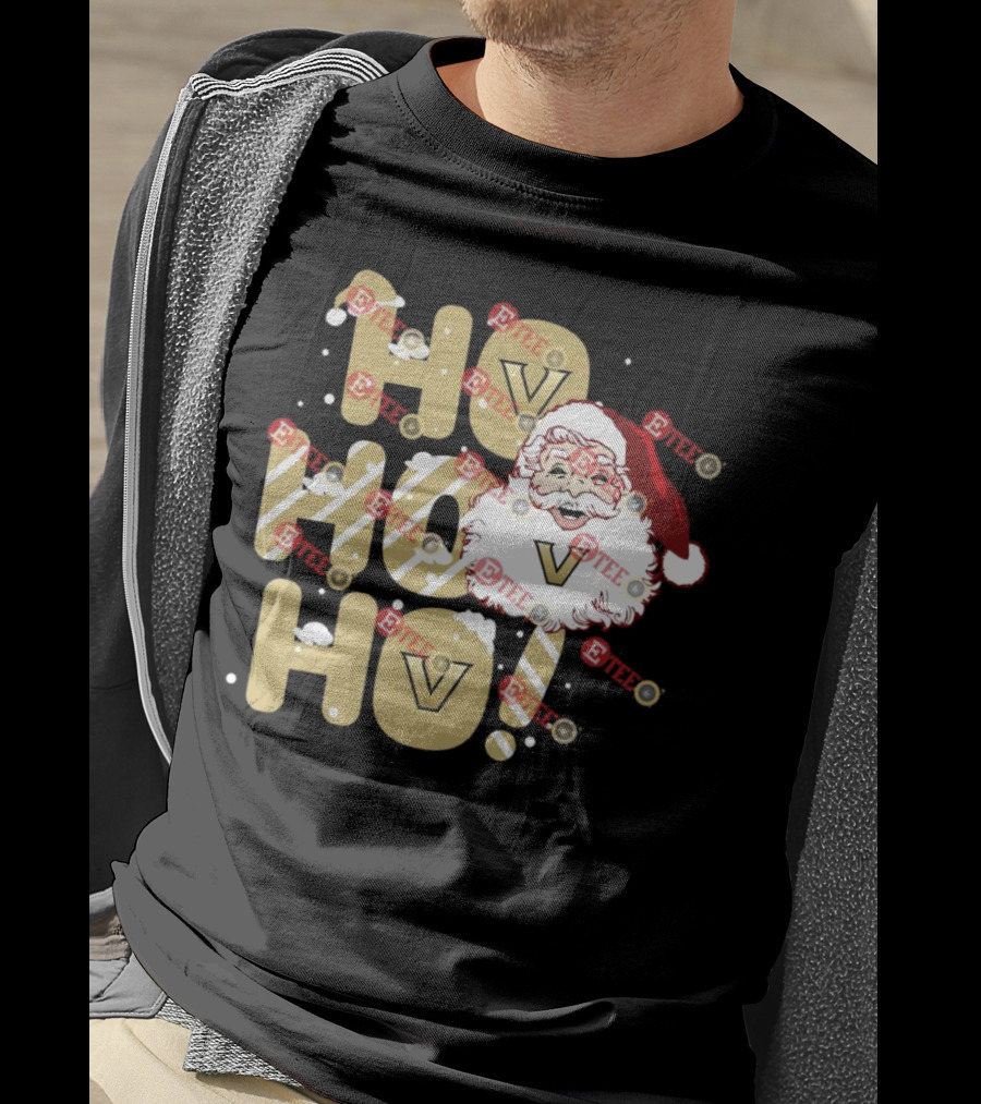 Ho Ho Ho Vanderbilt Commodores Santa Claus Christmas T-Shirt