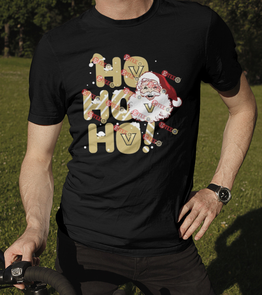 Ho Ho Ho Vanderbilt Commodores Santa Claus Christmas T-Shirt