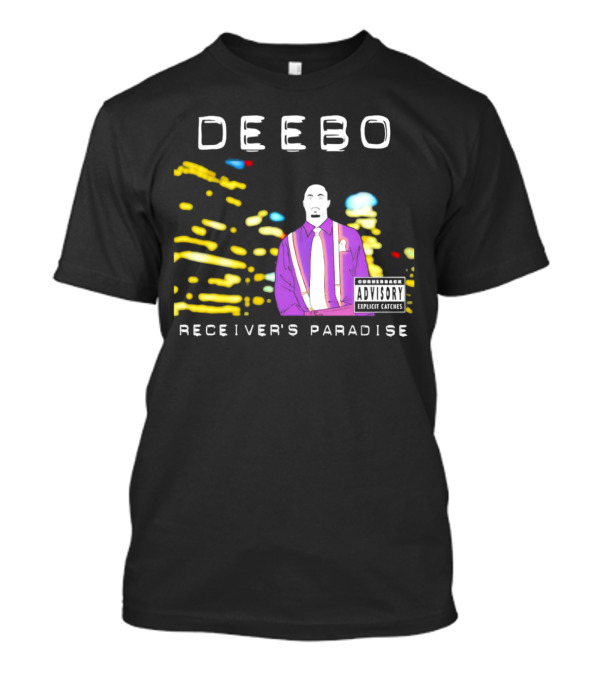 DEEEBO Receiver's Paradise Cornerback Explicit Catches T-Shirt
