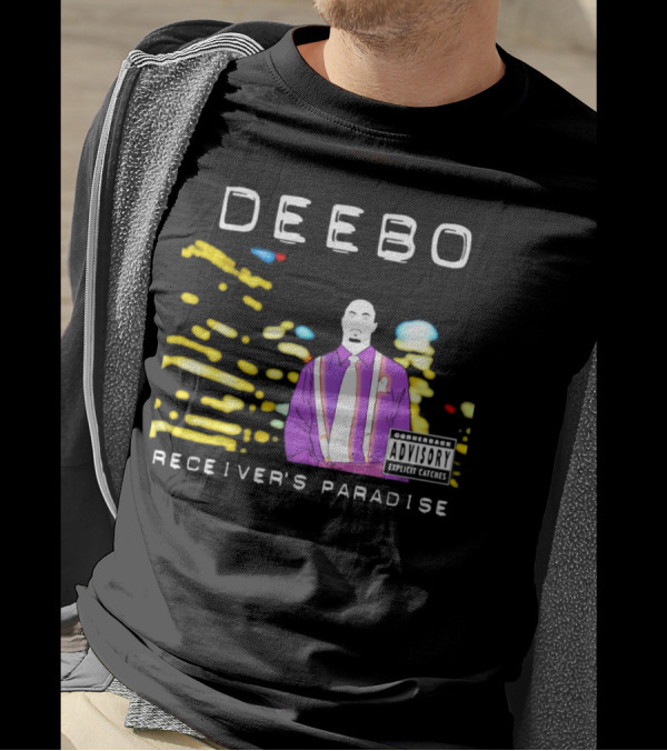 DEEEBO Receiver's Paradise Cornerback Explicit Catches T-Shirt