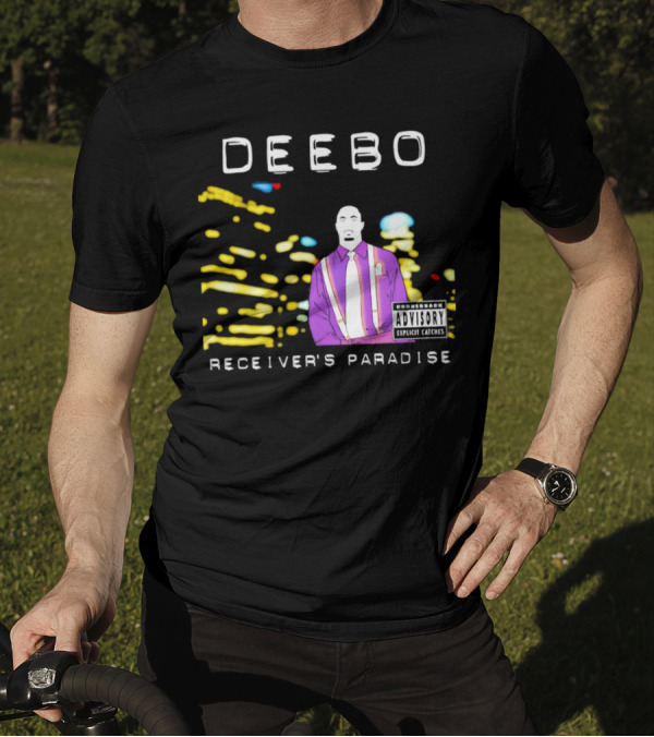 DEEEBO Receiver's Paradise Cornerback Explicit Catches T-Shirt