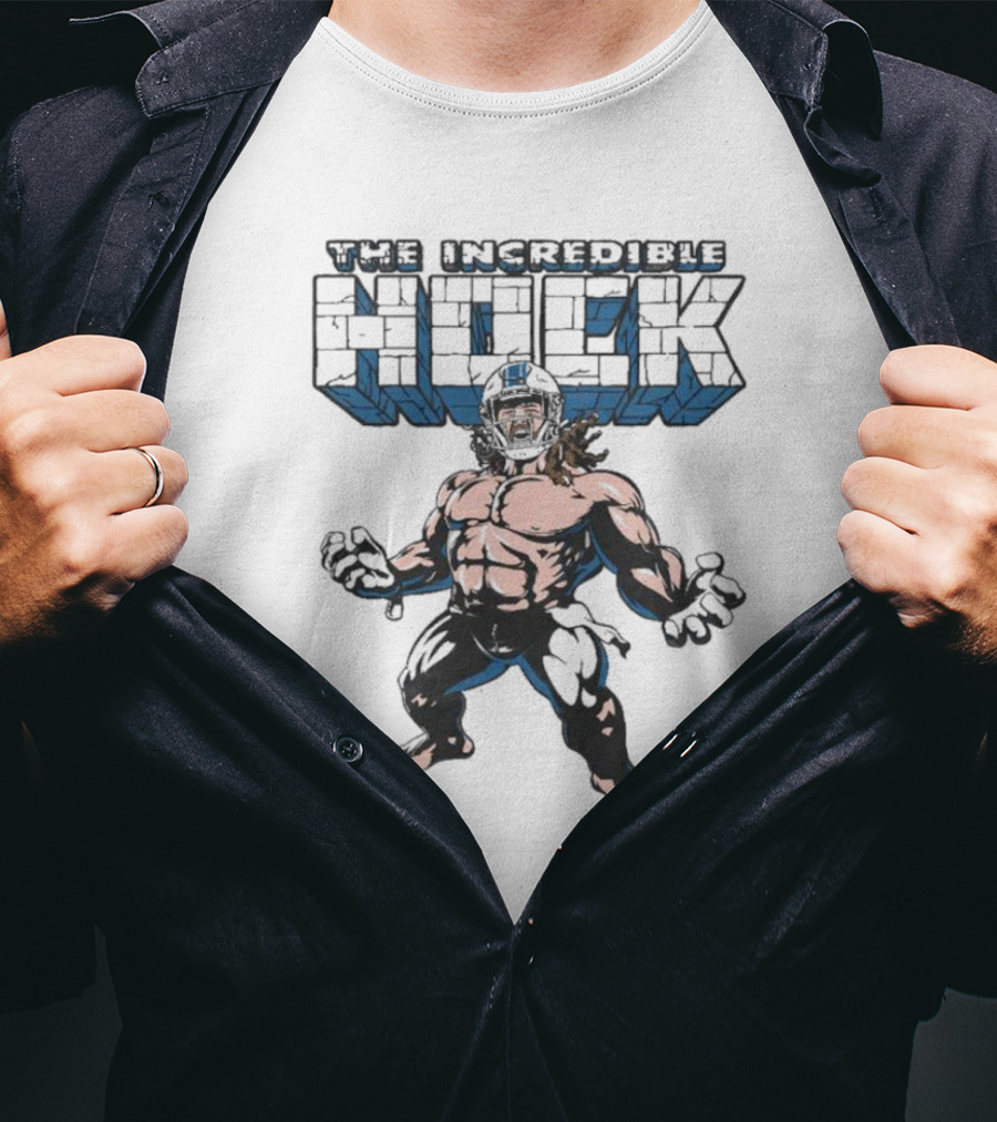 The Incredible Hock TJ Hockenson Detroit Lions Football Hero T-Shirt