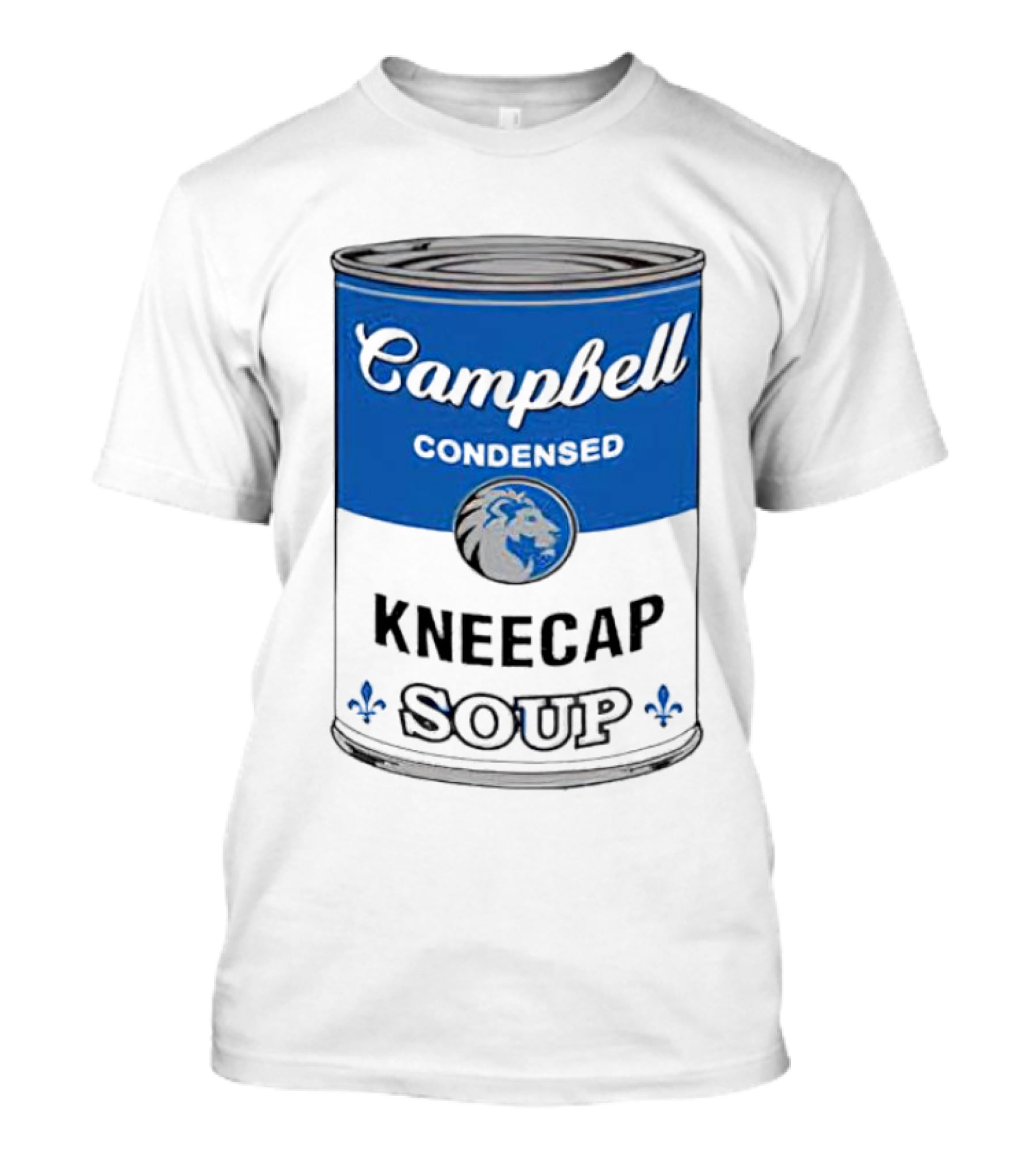 Campbell Condensed Kneecap Soup Lions Fan T-Shirt