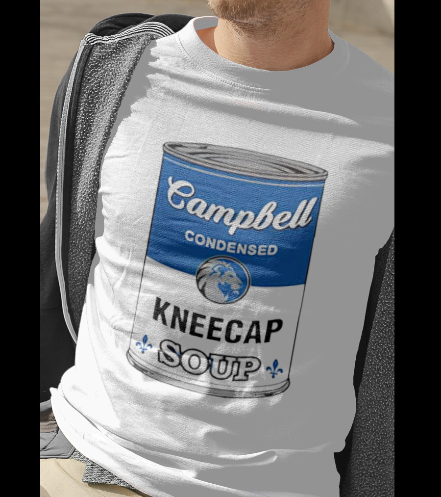 Campbell Condensed Kneecap Soup Lions Fan T-Shirt