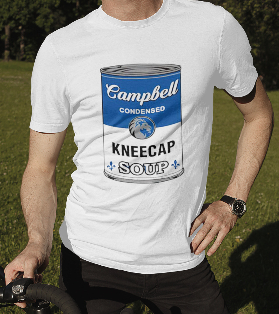 Campbell Condensed Kneecap Soup Lions Fan T-Shirt