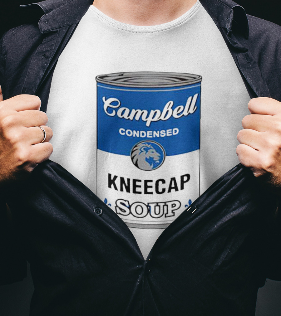 Campbell Condensed Kneecap Soup Lions Fan T-Shirt