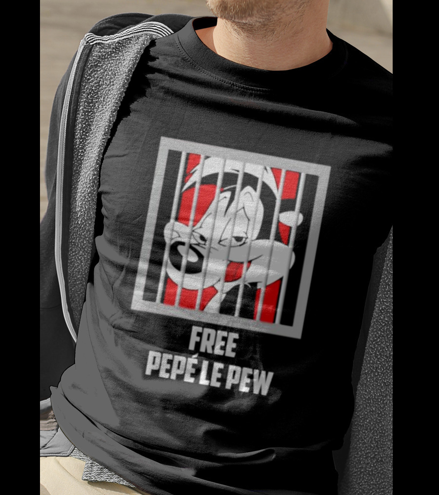 Free Pepé Le Pew Jail Bars T-Shirt