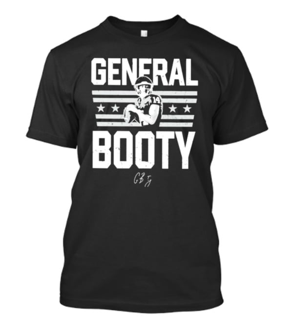 General Booty Oklahoma Football Stars Stripes Quarterback 14 CB Signature T-Shirt