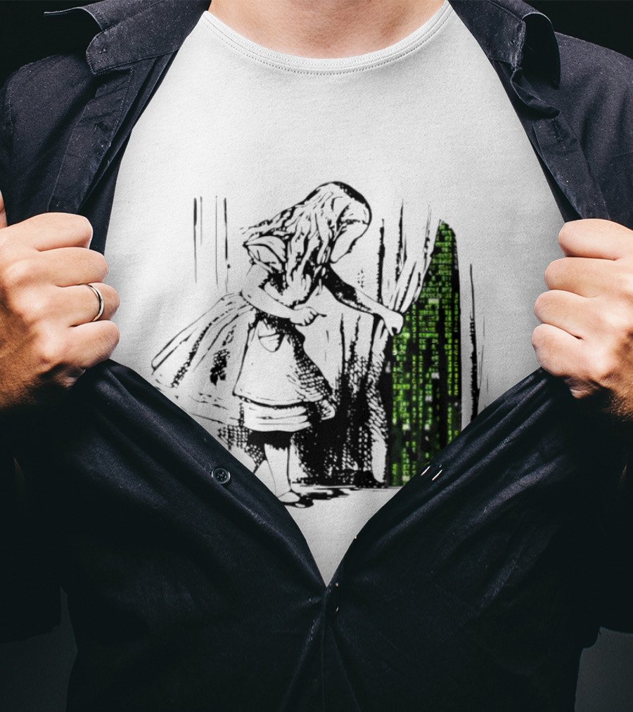 Alice Enters The Matrix New World T-Shirt