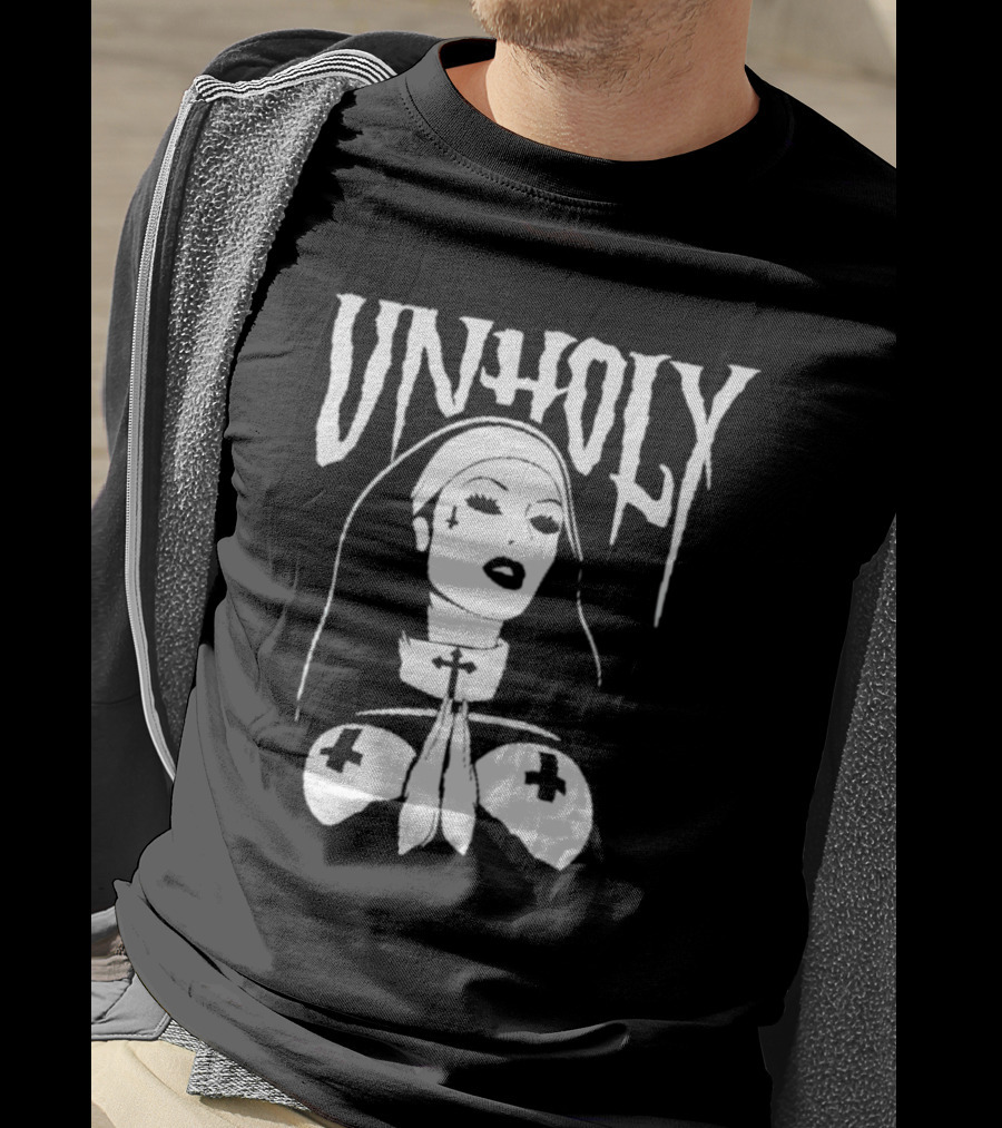 UNHOLY Nun Gothic Iconography T-Shirt
