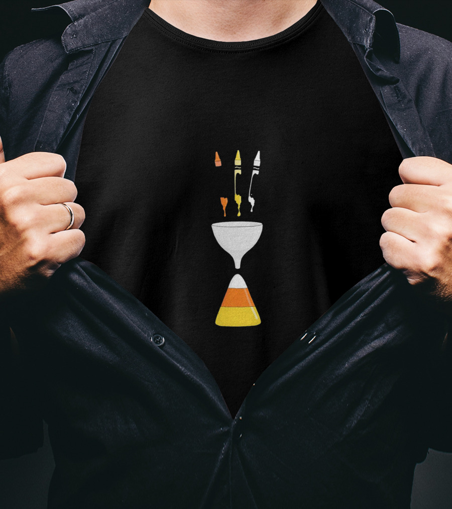 Crayondy Corn Candy Crayons And Candy Corn Fusion T-Shirt