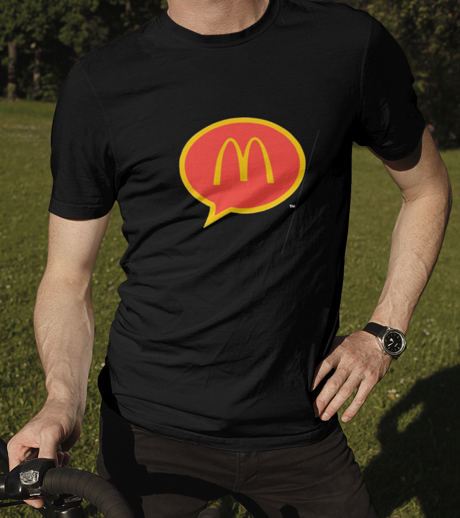 McDonald's 90s Logo In Retro Speech Bubble T-Shirt