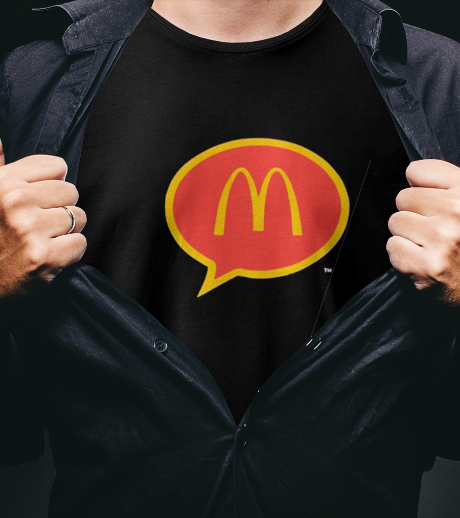 McDonald's 90s Logo In Retro Speech Bubble T-Shirt