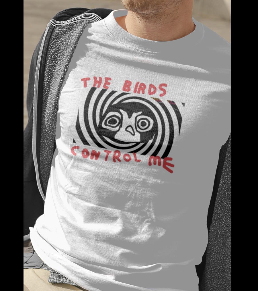 The Birds Control Me Spiral Face T-Shirt