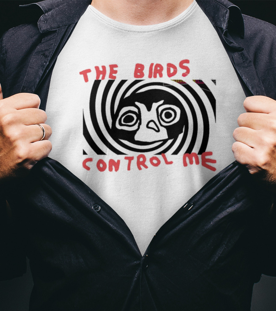 The Birds Control Me Spiral Face T-Shirt