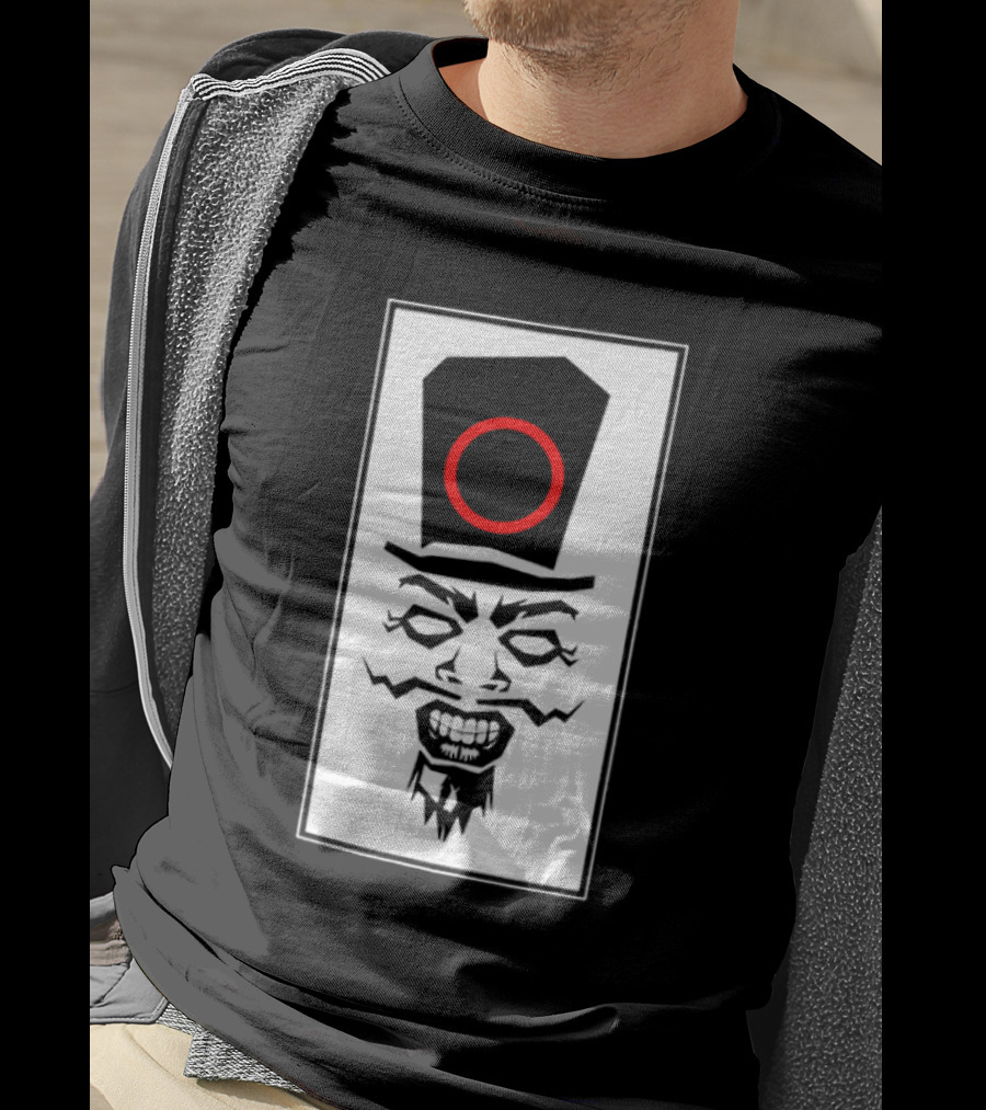 Uncle Howdy Creepy Graphic Mineral Wash Revel In What You Are T-Shirt