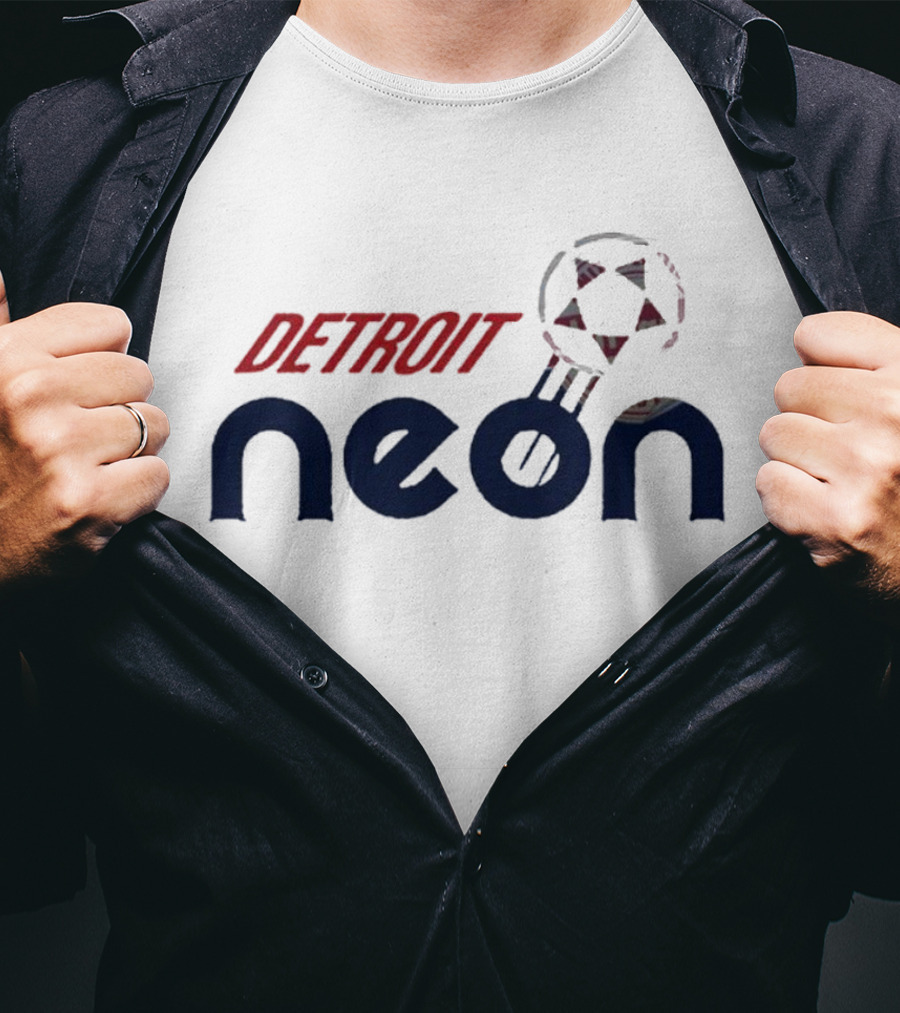 Detroit Neon Soccer Ball T-Shirt