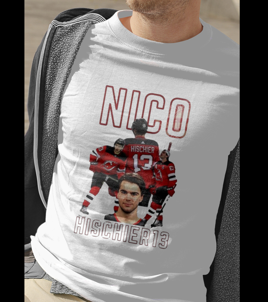 Nico Hischier 13 New Jersey Devils Hockey T-Shirt