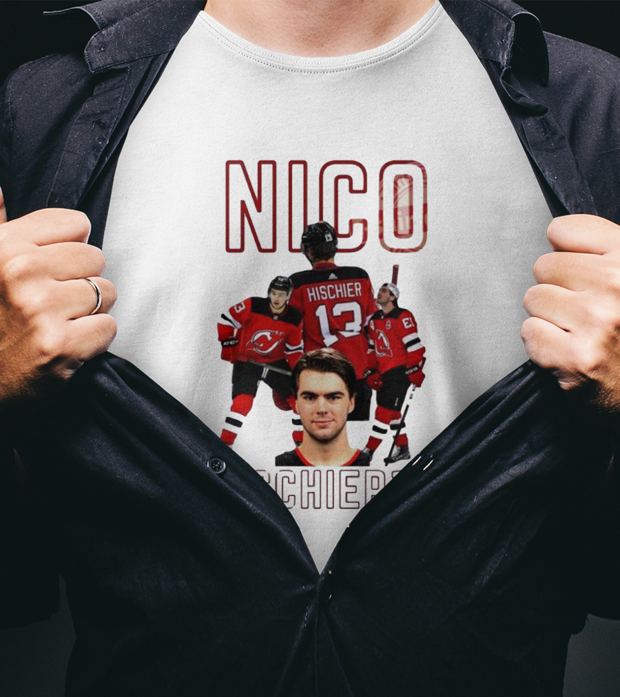 Nico Hischier 13 New Jersey Devils Hockey T-Shirt