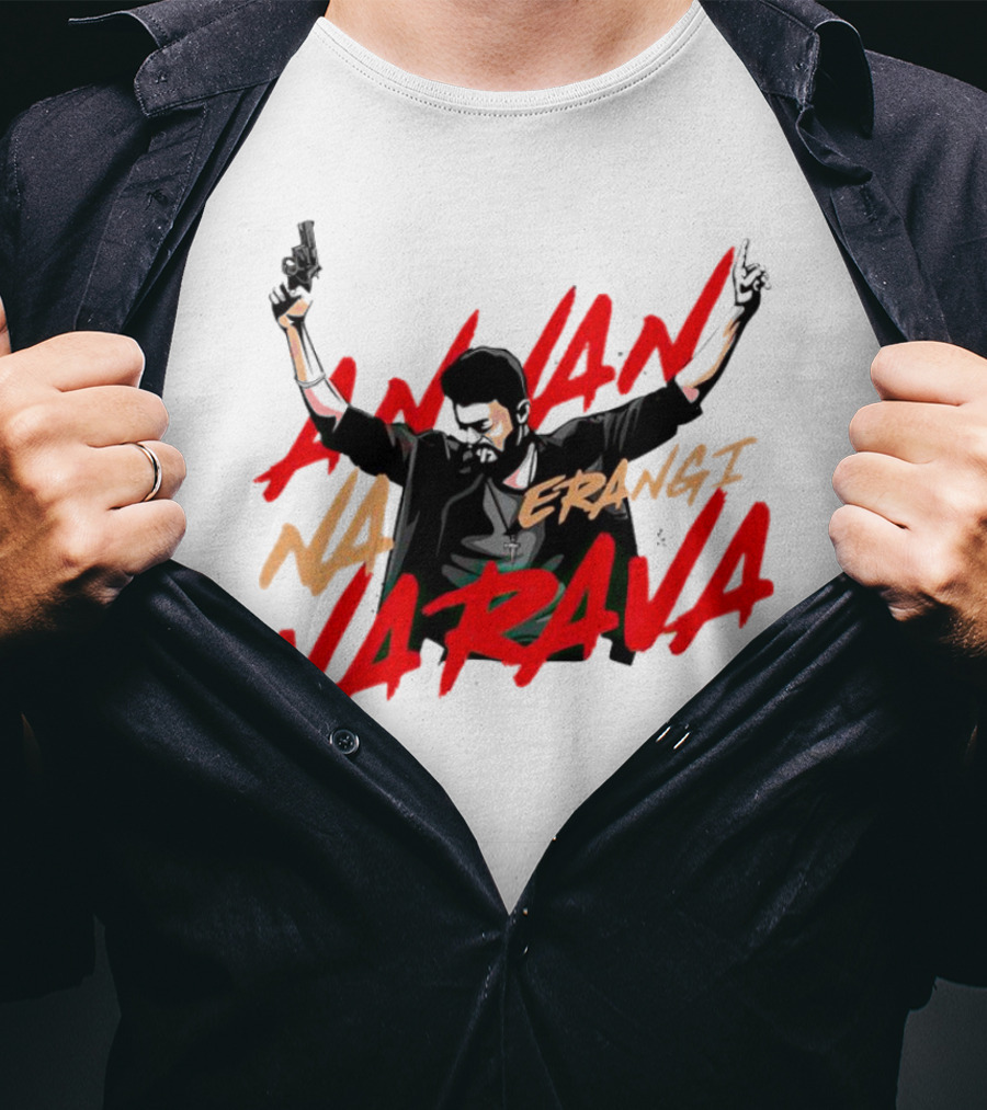 Annan Na Erangi Varava Guns Raised Pose T-Shirt