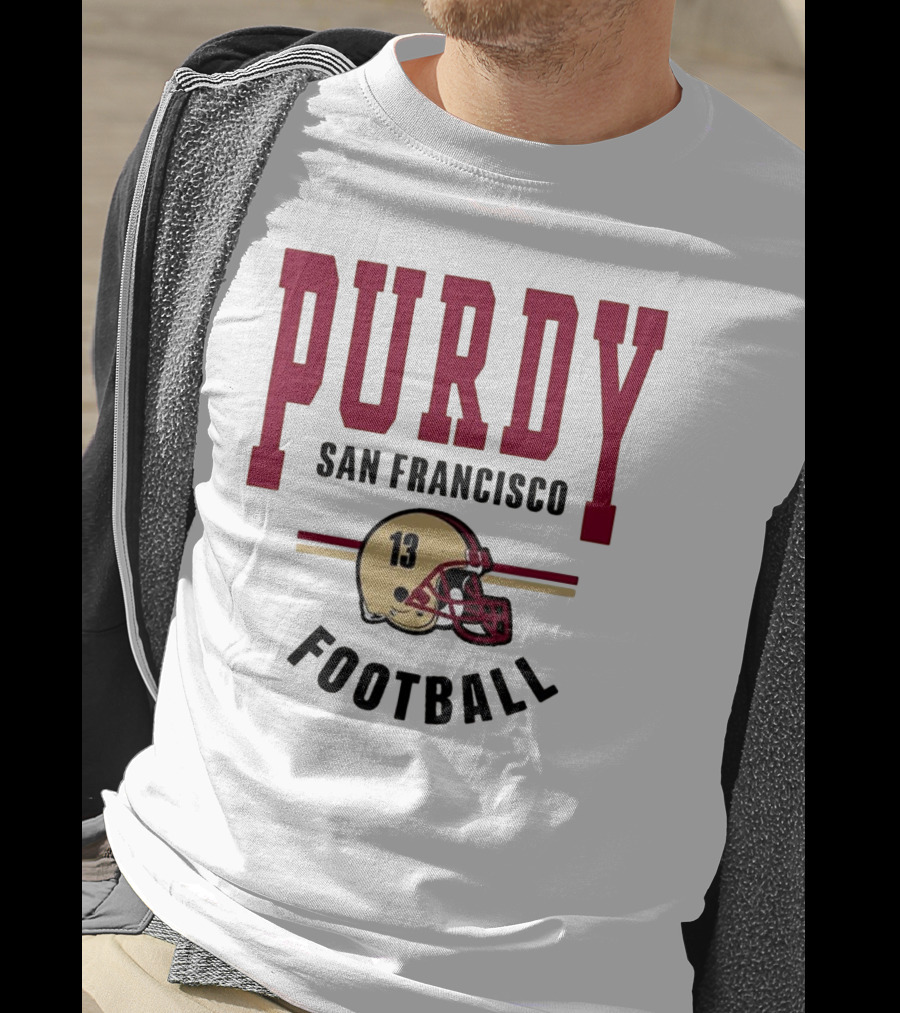 Brock Purdy San Francisco Football Vintage Helmet T-Shirt