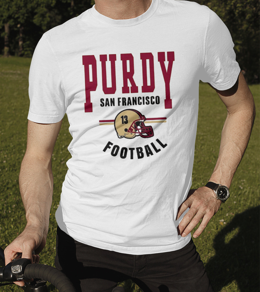 Brock Purdy San Francisco Football Vintage Helmet T-Shirt