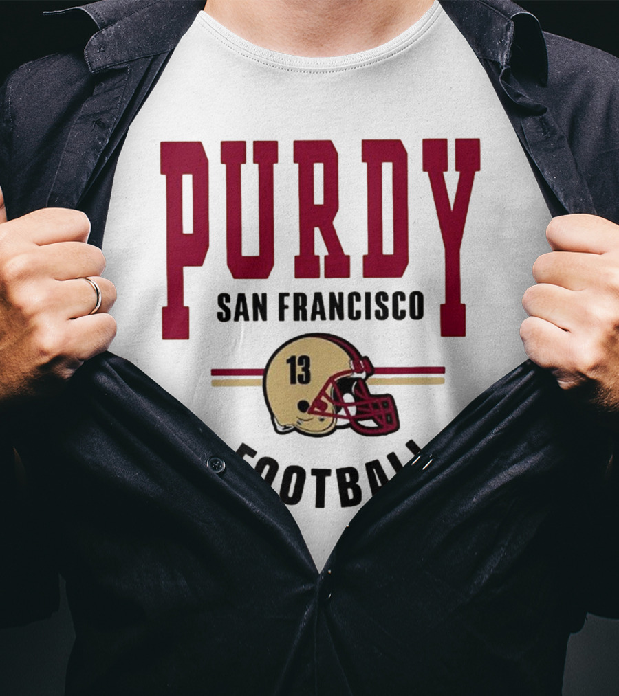 Brock Purdy San Francisco Football Vintage Helmet T-Shirt