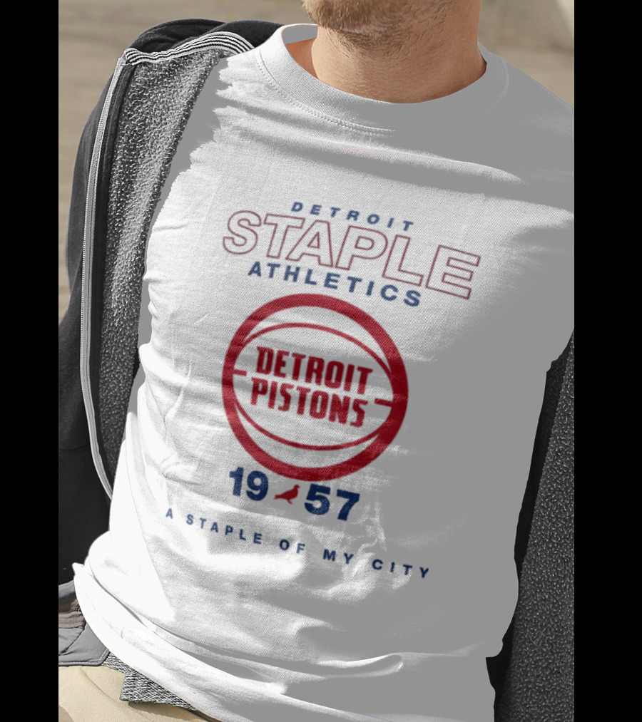 Detroit Pistons Staple Athletics 1957 A Staple Of My City T-Shirt