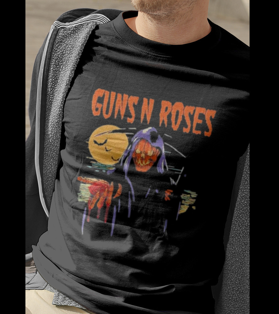 Guns N Roses Reaper Rose Halloween T-Shirt