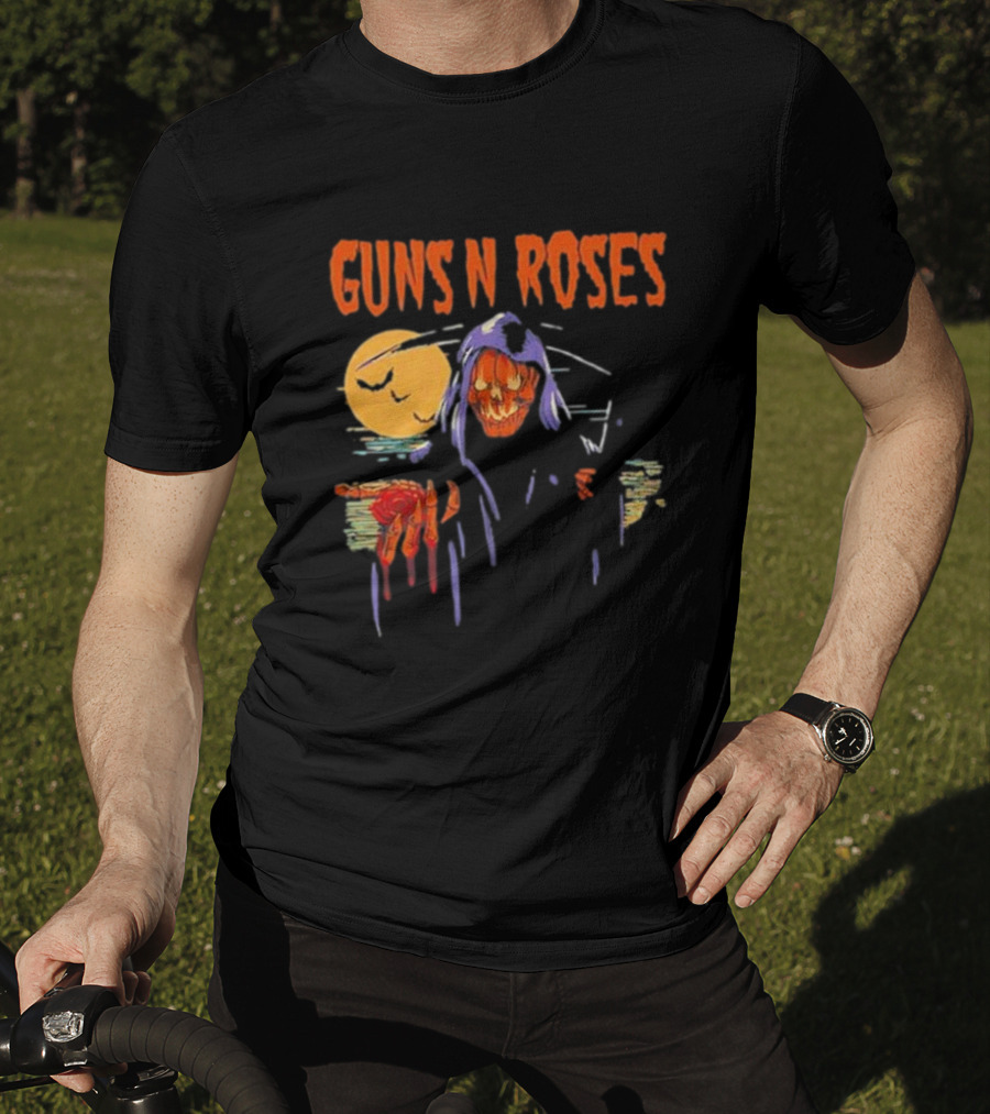 Guns N Roses Reaper Rose Halloween T-Shirt