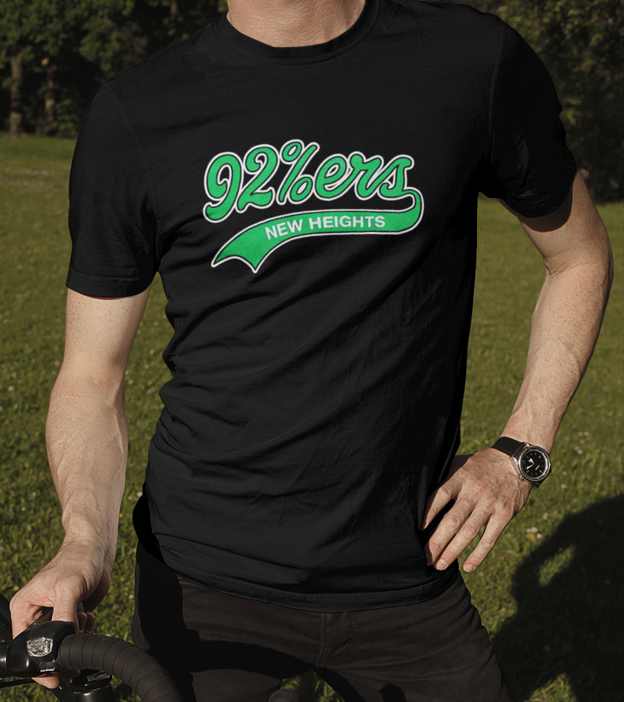 92%ers New Heights Philadelphia Green Script T-Shirt