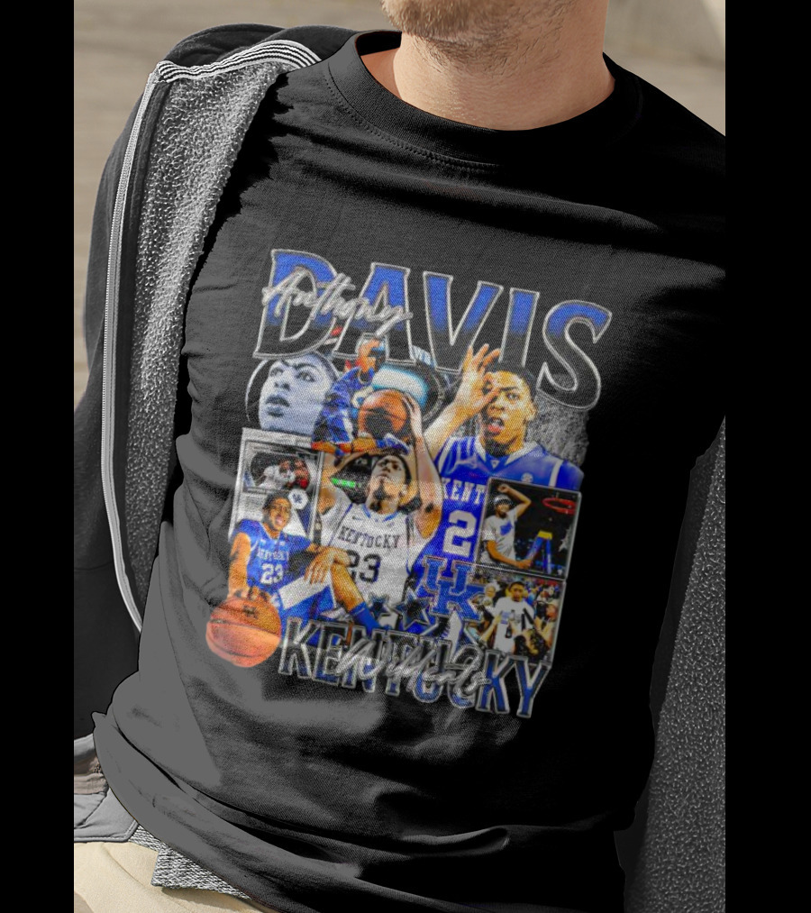 Anthony Davis Kentucky Wildcats Basketball Collage T-Shirt