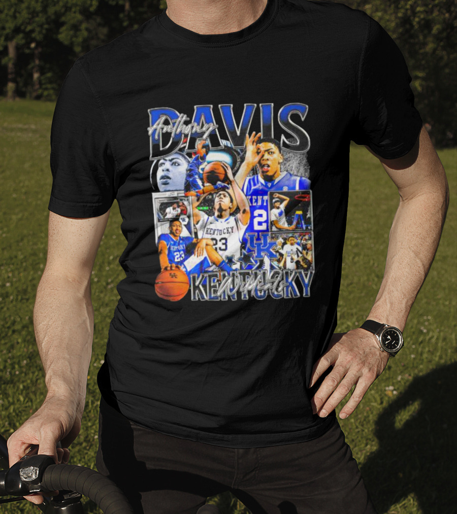Anthony Davis Kentucky Wildcats Basketball Collage T-Shirt