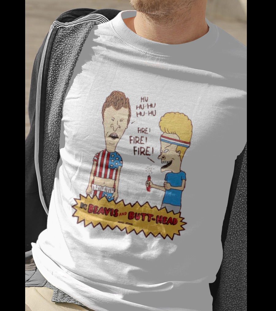MTV Beavis And Butt-Head Fireworks Fire Fire T-Shirt