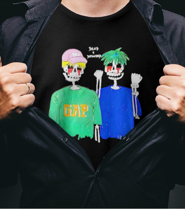 Dead And Detached Peep And Tracy Skeletons Wearing GAP T-Shirt