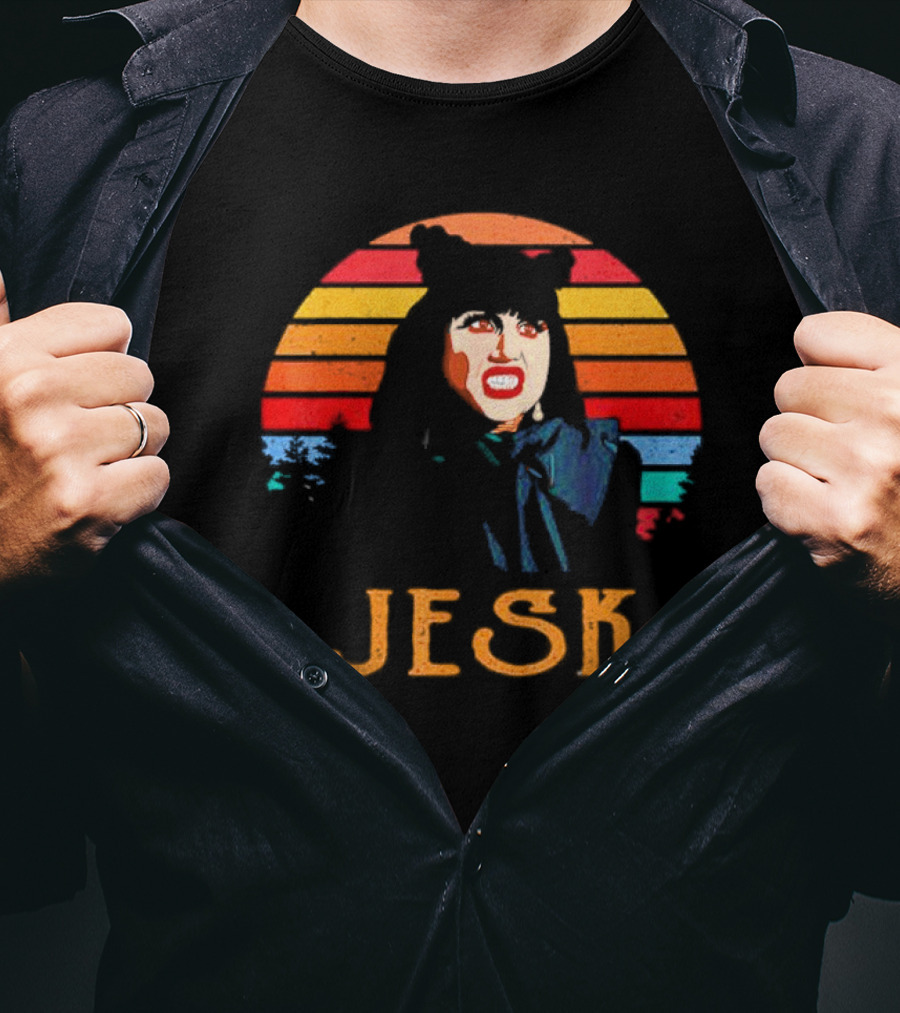 Nadja Natasia Demetriou Jesk What We Do In The Shadows Vintage Retro Stripes T-Shirt