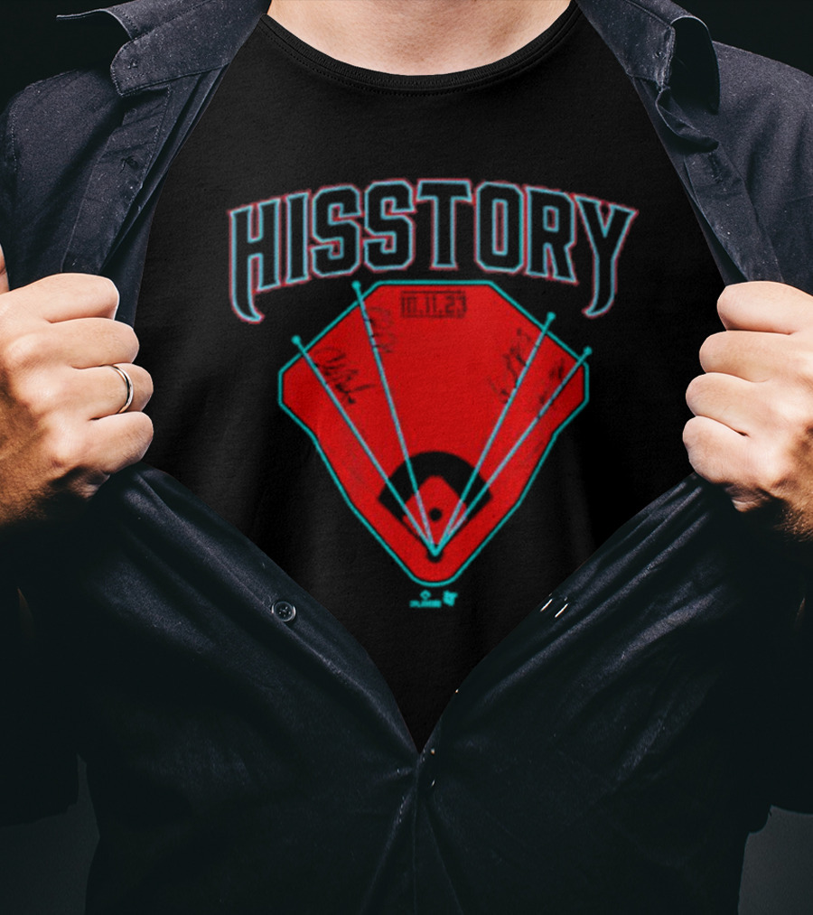 Arizona Baseball Hisstory Home Run Milestone T-Shirt