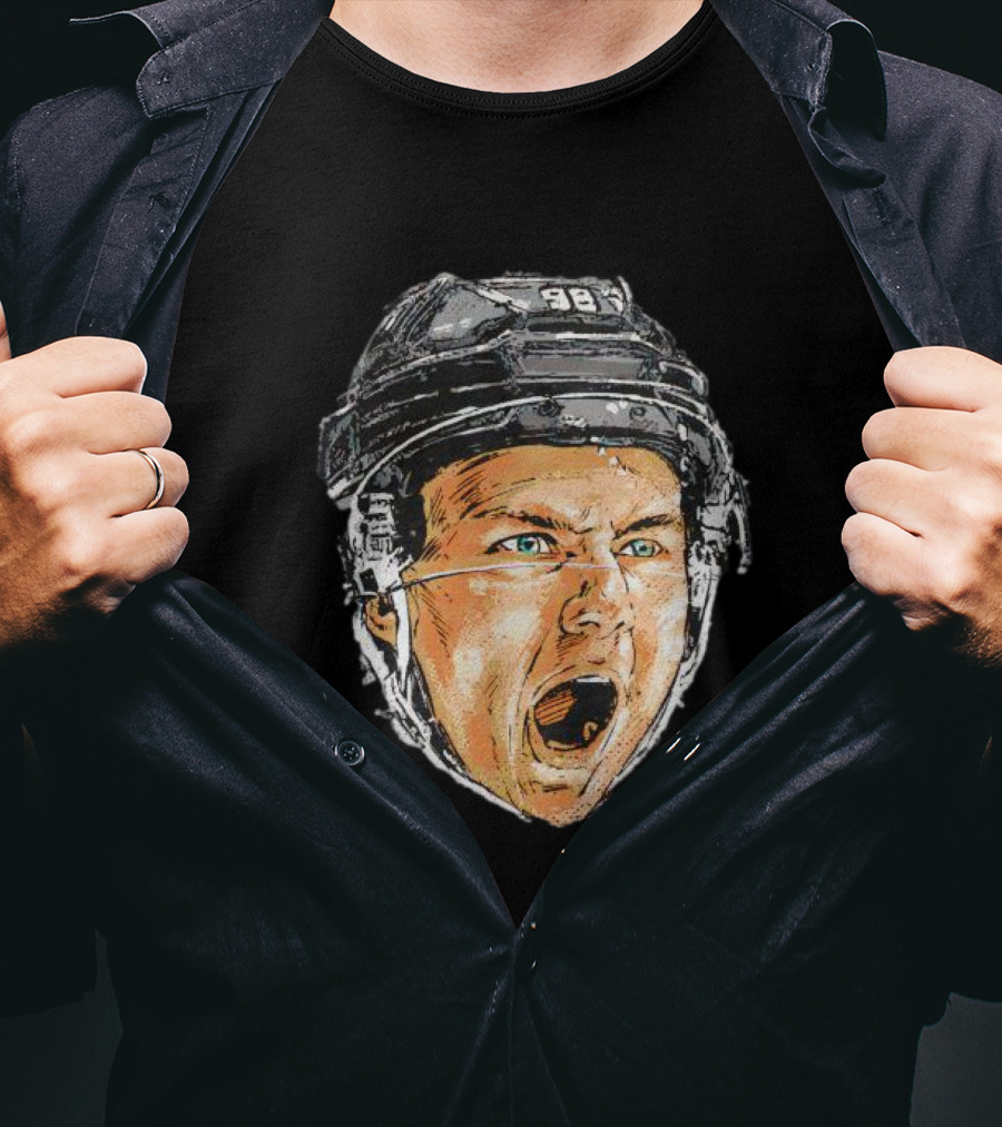Connor Bedard Chicago Blackhawks 98 Scream T-Shirt