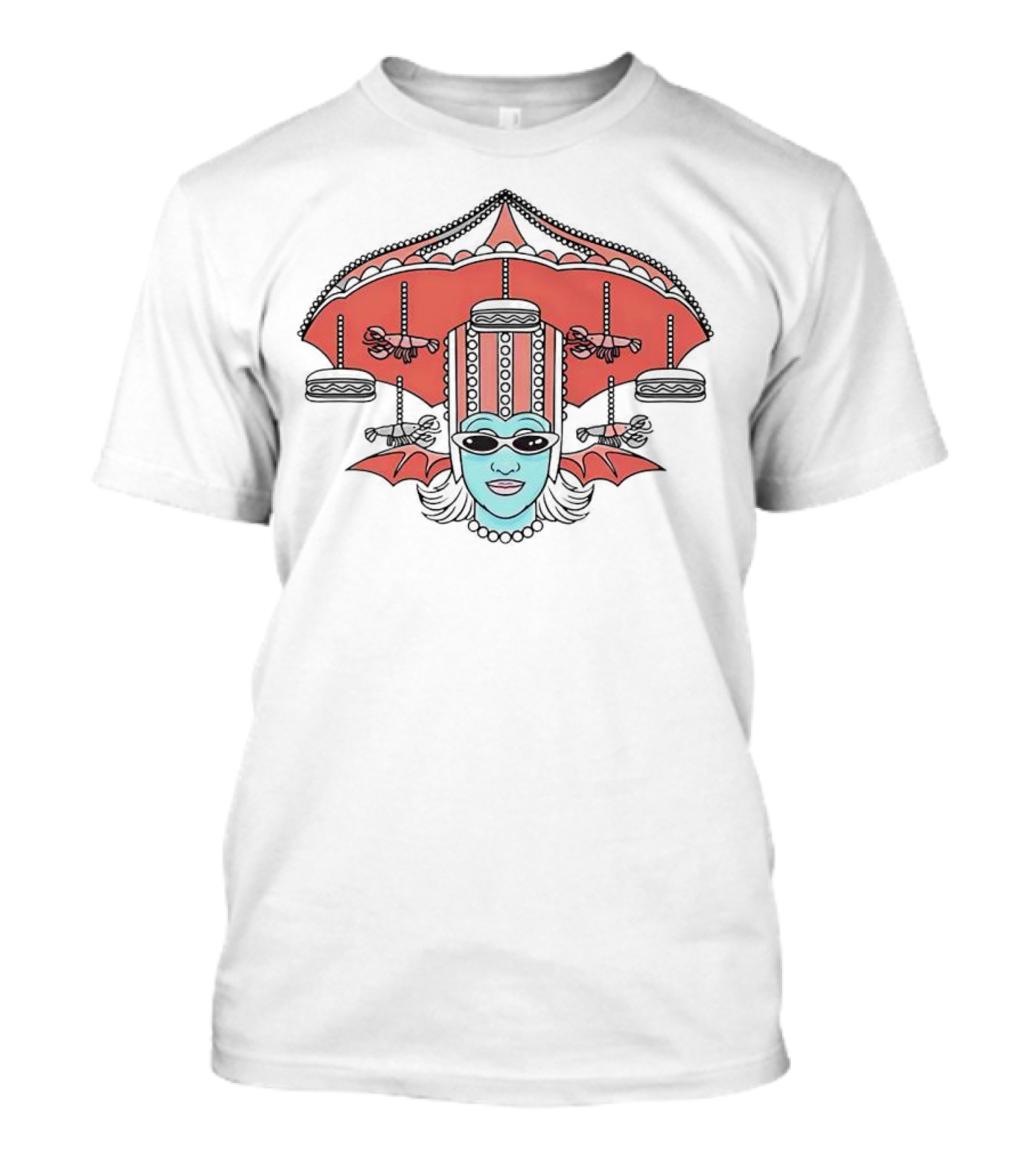 Juno Birch Drag Queen Beetlejuice Carousel Bat Inspired T-Shirt