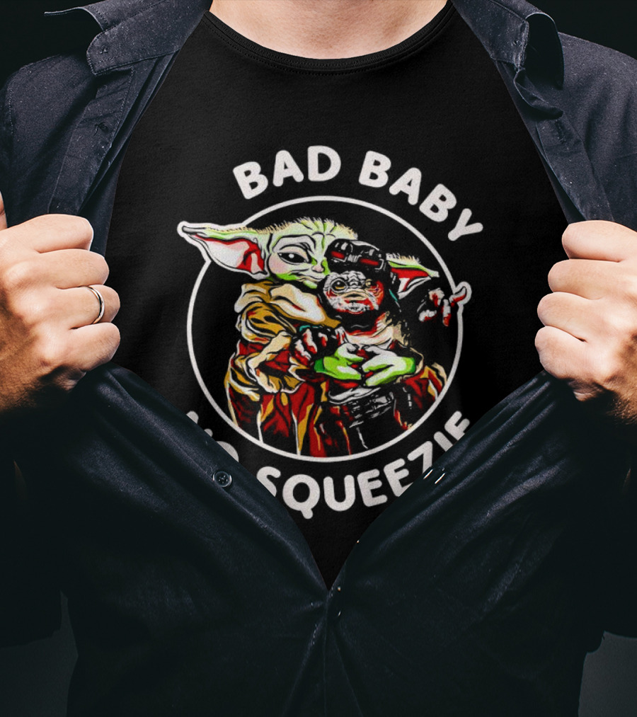 Bad Baby No Squeezie Grogu Star Wars Mandalorian Fan T-Shirt