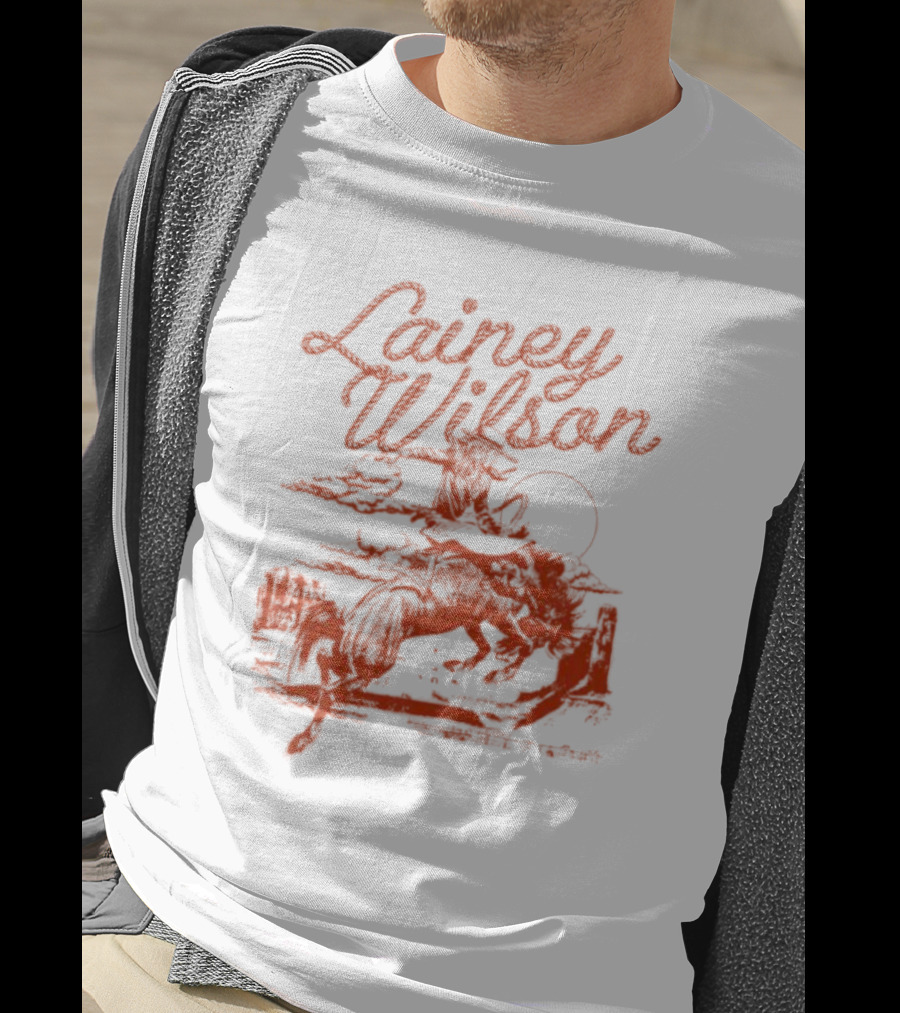 Lainey Wilson Rodeo Western Horseback Riding Scene T-Shirt