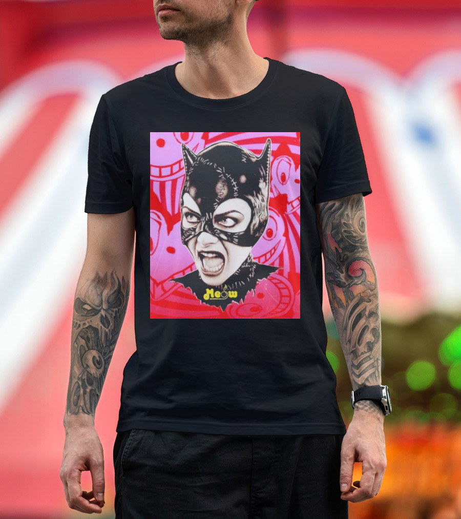 Selina Kyle Catwoman Meow Batman Returns Iconic T-Shirt