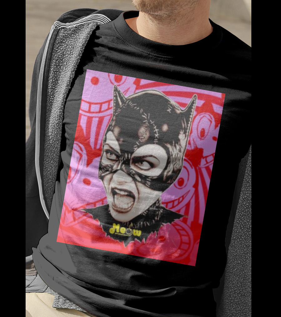 Selina Kyle Catwoman Meow Batman Returns Iconic T-Shirt