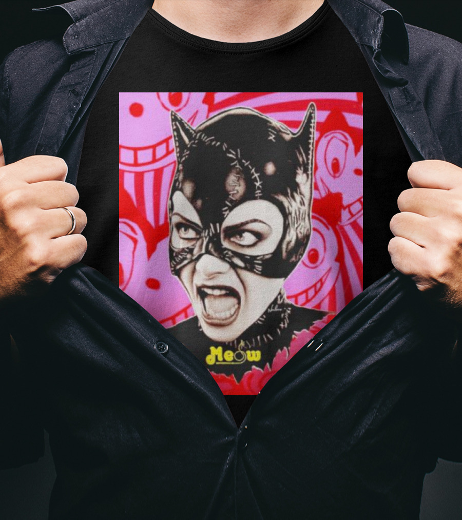 Selina Kyle Catwoman Meow Batman Returns Iconic T-Shirt