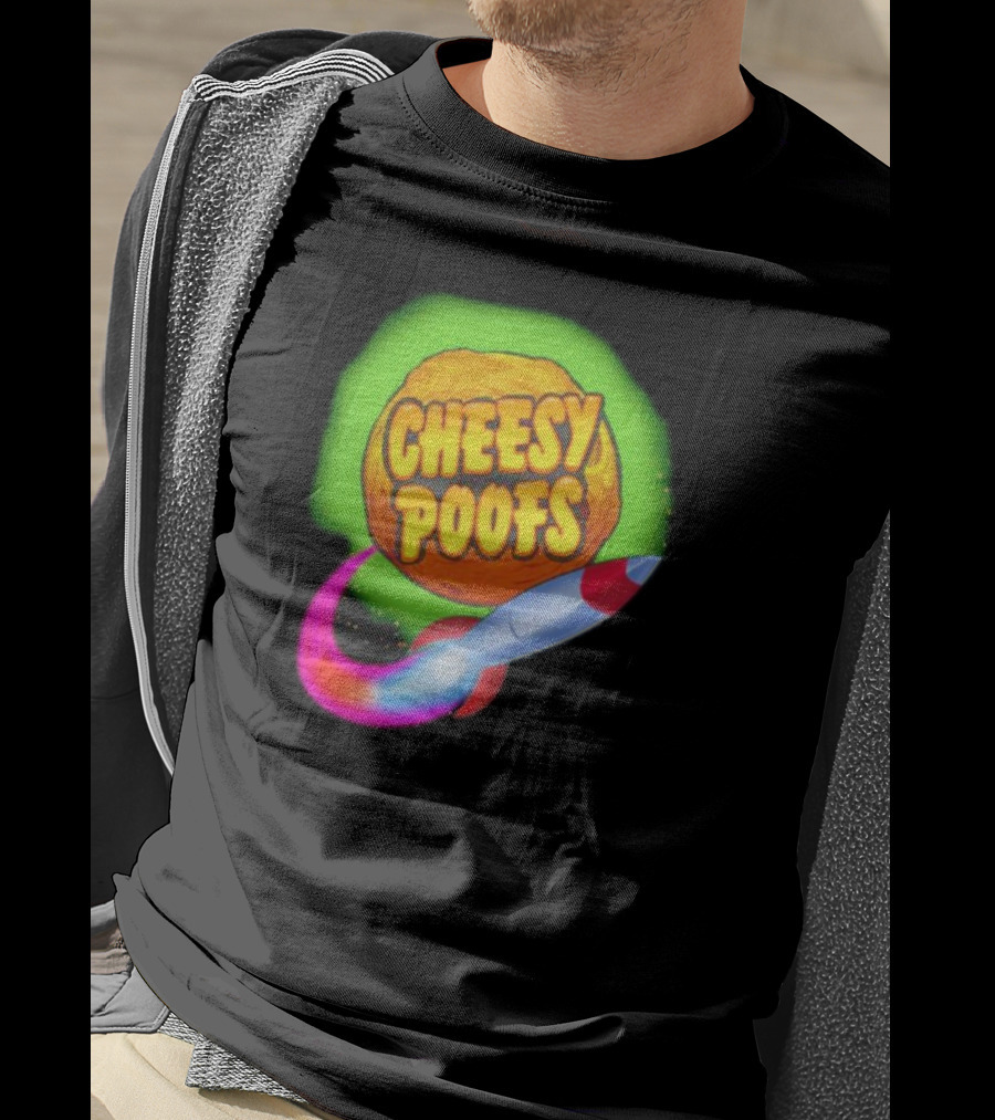 South Park Cheesy Poofs Snack With Rocket T-Shirt