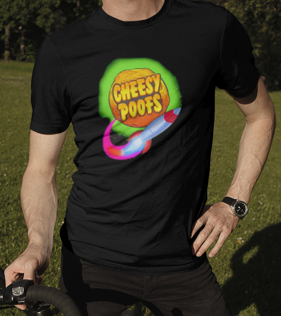 South Park Cheesy Poofs Snack With Rocket T-Shirt