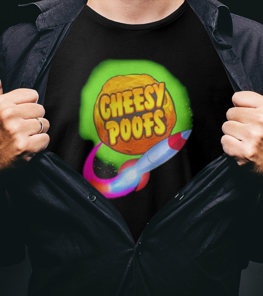South Park Cheesy Poofs Snack With Rocket T-Shirt