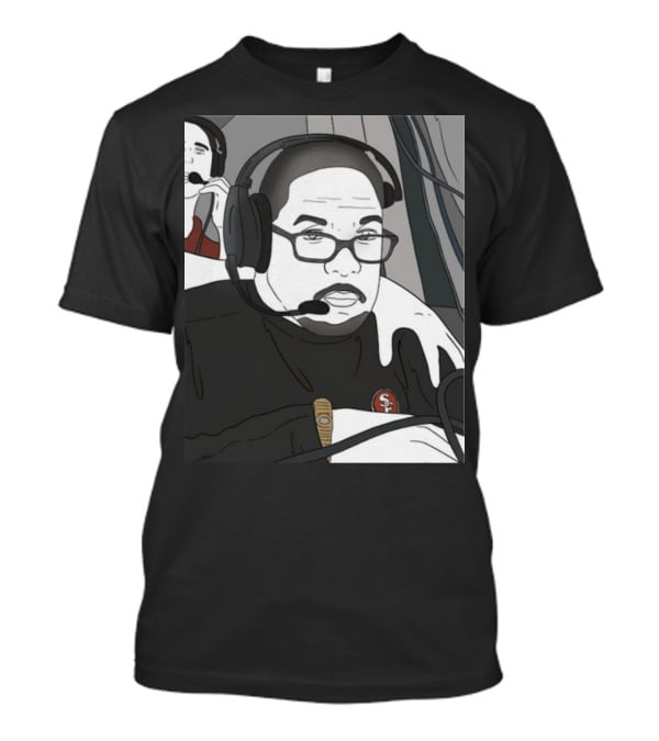 Coach Steve Wilks San Francisco 49ers Headset T-Shirt