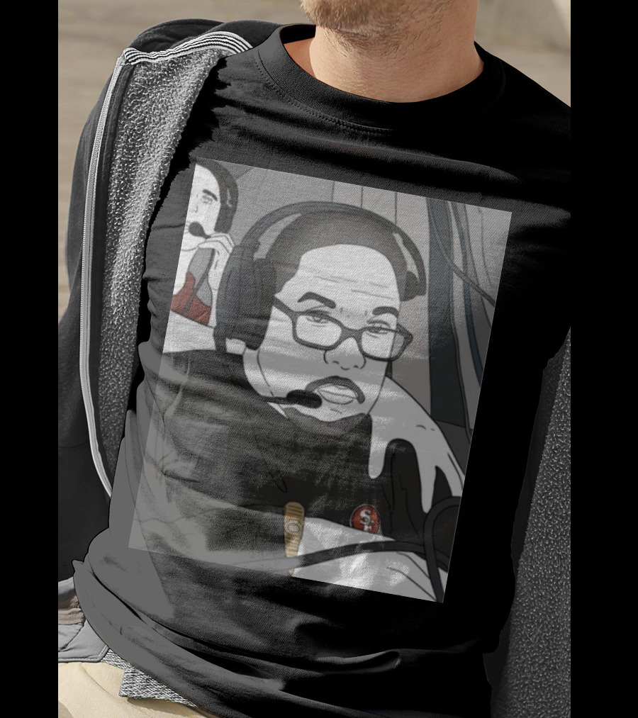 Coach Steve Wilks San Francisco 49ers Headset T-Shirt