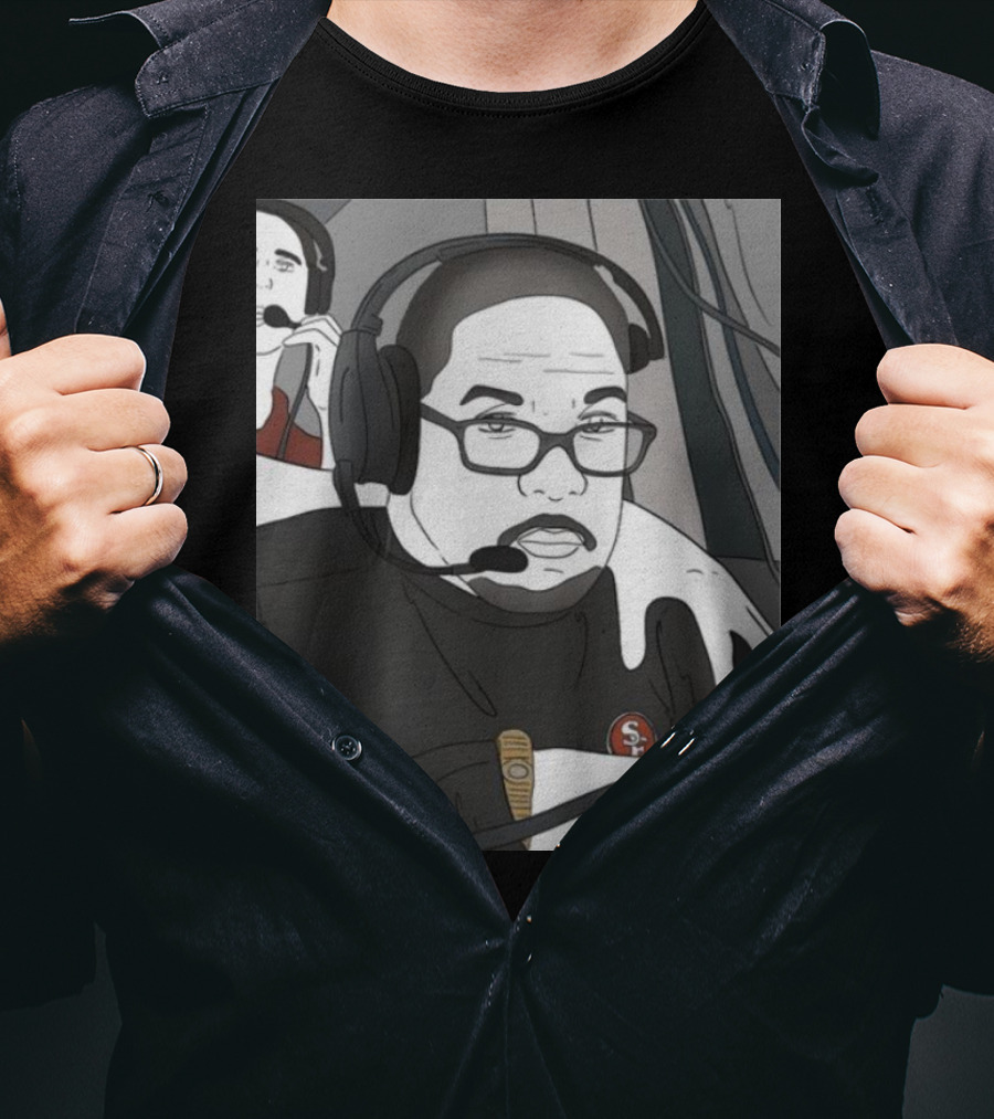 Coach Steve Wilks San Francisco 49ers Headset T-Shirt